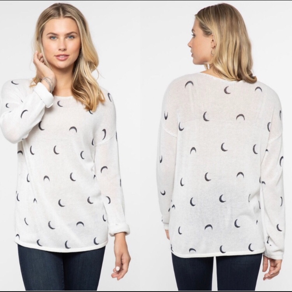 Nic + Zoe Over the Moon Sweater, Size Small